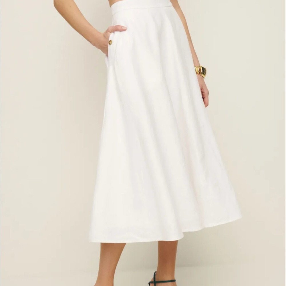 Reformation Maia Linen Skirt